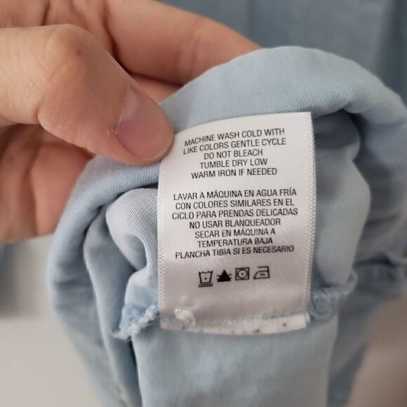 Simply Styled Embroidered Chambray Dress S - Picture 6 of 7